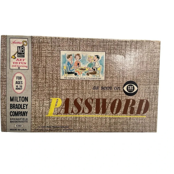 Vintage 1962 Milton Bradley Password Board Game #4260 Complete - Picture 2 of 10